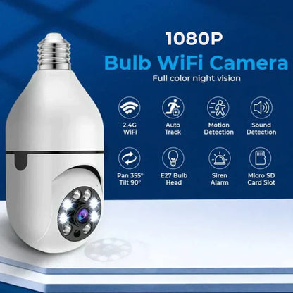 Wireless Wifi  360° Light Bulb Camera